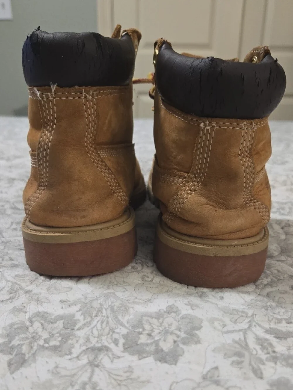 Timberland Wheat/Tan Lace-Up Work Boots